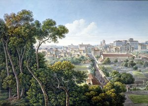 Utsikt över Viminale Hill, Rom, ca 1800