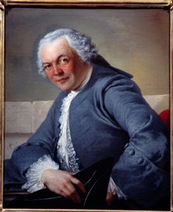 Porträtt av Mr. Tolozan. Målning av Louis Gabriel Blanchet (1701-1772)