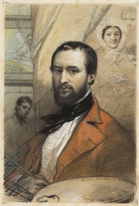 Självporträtt av Louis Gallait