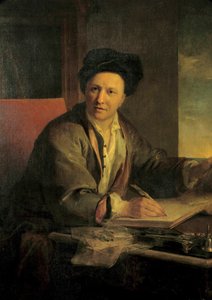 Porträtt av Bernard Le Bouyer (Le Bovier) av Fontenelle (1657-1757), fransk författare Målning av Louis Galloche (1670-1761) 1723 Sön. 1,2x0,9 m