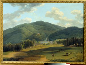 Abbey of Vallambrosa. Målning av Louis Gauffier (1761-1801)