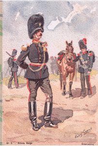 Grenadier, vykort, 1920-tal