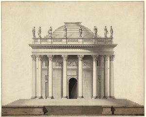 Ett klassiskt tempel av Louis Gustave Taraval