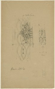 McVickers Theater, Chicago, Illinois, Sketch av Louis H. Sullivan