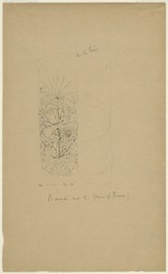 McVickers Theater, Chicago, Illinois, Sketch av Louis H. Sullivan