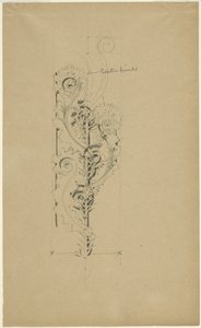 McVickers teater: Skiss för Untitled Ornamental Band av Louis H. Sullivan