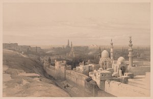 Egypten och Nubien: Volym III - nr 26, Kairo, Looking West av Louis Haghe