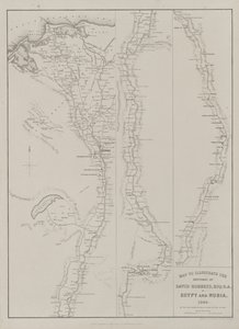 Egypten och Nubien, Volym III: Karta för att illustrera skisserna av David Roberts, Esq...1849, 1849. av Louis Haghe