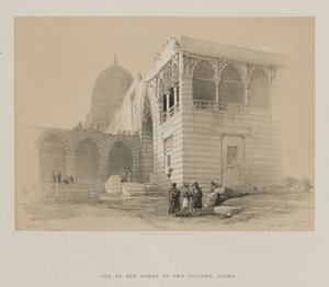 Egypten och Nubien, volym III: En av khalifernas gravar, Kairo, 1848. av Louis Haghe
