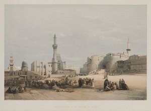 Egypten och Nubien, Volym III: Ingången till Kairos citadell, 1849. av Louis Haghe