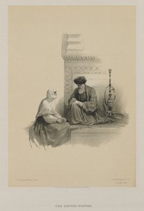 Egypten och Nubien, Volym III: Brevskrivaren, Kairo, 1849. av Louis Haghe