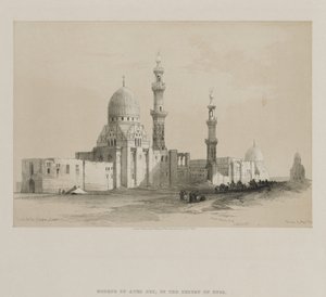 Egypten och Nubien, volym III: Kalifernas gravar-Kairo. Moskén i Ayed Be[y], 1849. av Louis Haghe