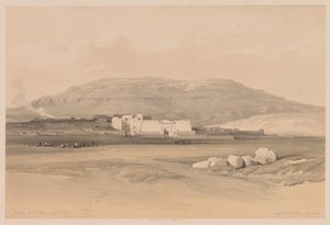 Egypten och Nubien: Volym II - nr 20, Medinet Abou, Thebe av Louis Haghe