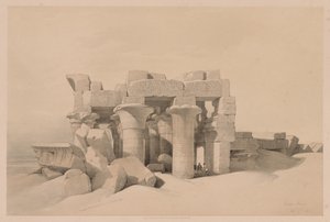 Egypten och Nubia: Volym II - nr 42, ruiner av Kom Ombo av Louis Haghe