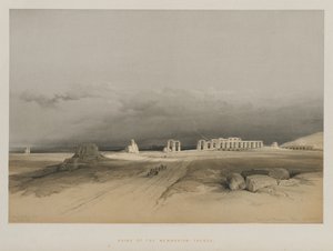 Egypten och Nubien, volym II: Ruins of Memnonium, Thebe, 1847.