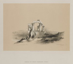 Egypten och Nubien, Volym II: Ruinerna av Kardeseh-templet, Nubien av Louis Haghe