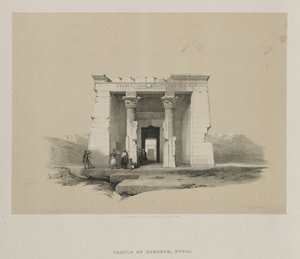 Egypten och Nubien, Volym II: Temple of Dandour, Nubia av Louis Haghe