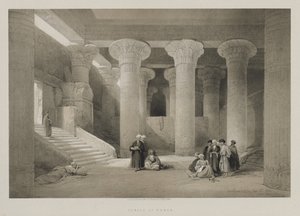 Egypten och Nubien, volym I: Templet i Esneh, 1846. av Louis Haghe