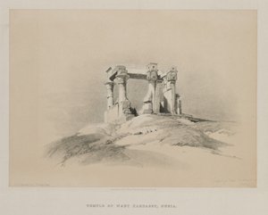 Egypten och Nubia, Volym I: Temple of Wady Kardassy i Nubia av Louis Haghe
