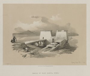 Egypten och Nubia, Volym I: Temple of Wady Saboua, Nubia av Louis Haghe