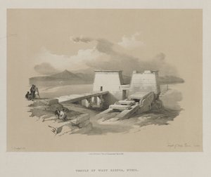 Egypten och Nubien, Volym I: Temple of Wady Saboua, Nubia, 1846. av Louis Haghe