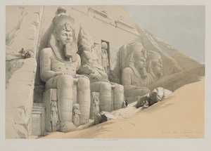 Egypten och Nubien, Volym I: Aboo-Simbles stora tempel, Nubien, 1846.