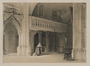 Skisser i Belgien och Tyskland, volym I: Nönnbergs kloster, Salzburg, 1840. av Louis Haghe