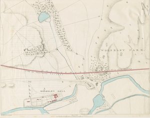 Wolseley Hall: litografi över nyans, nd [1806-1885] av Louis Haghe