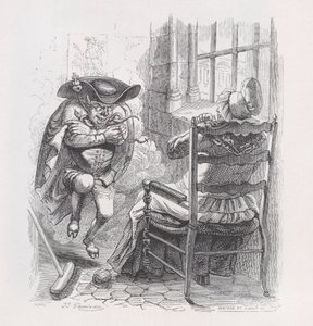 Den lilla röda mannen från Bérangers kompletta verk, 1836. Skapare: Louis-Henri Brevière, Cesar-Auguste Hebert. av Louis Henri Brevière, Cesar Auguste Hebert