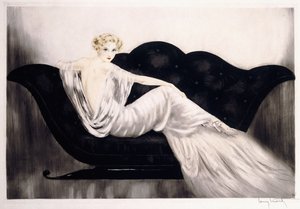 The Sofa, c.1937 (etsning och torrnål, monterad och inramad)