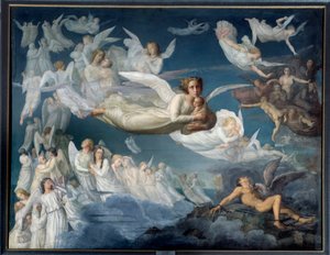 Själens dikt. Le passage des ames Målning av Louis Janmot (1814-1892)