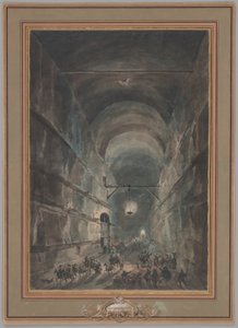 Grottan i Posillipo av Louis Jean Desprez
