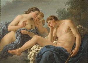 Diana och Endymion - Diana och Endymion, av Lagrenee, Louis Jean Francois, dit l