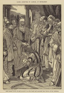 David smord av Samuel i Betlehem av Louis John Rhead