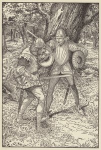 Gud-a-nåde, goda karl, citera Robin, Fattast skulle jag veta ditt namn av Louis John Rhead