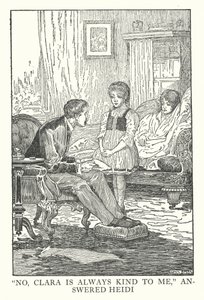 Illustration till Heidi av Johanna Spyri (litografi) av Louis John Rhead