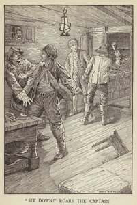Illustration för Kidnapped av Robert Louis Stevenson av Louis John Rhead