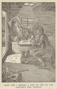Illustration för Kidnapped av Robert Louis Stevenson av Louis John Rhead