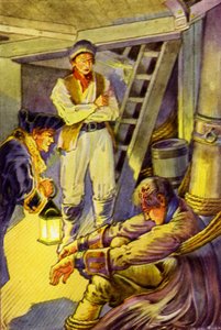 Illustration för Kidnapped av Robert Louis Stevenson av Louis John Rhead