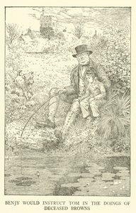 Illustration för Tom Browns skoldagar (gravyr) av Louis John Rhead