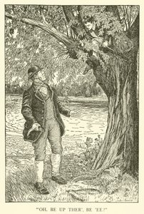 Illustration för Tom Browns skoldagar (gravyr) av Louis John Rhead