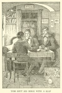 Illustration för Tom Browns skoldagar (gravyr) av Louis John Rhead