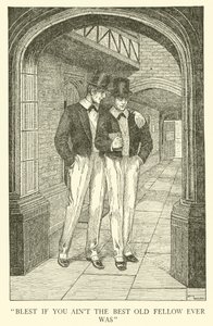 Illustration för Tom Browns skoldagar (gravyr) av Louis John Rhead