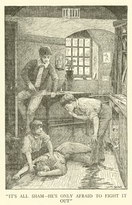Illustration för Tom Browns skoldagar (gravyr) av Louis John Rhead