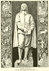 Porträtt av Bunyan (gravyr) av Louis John Rhead