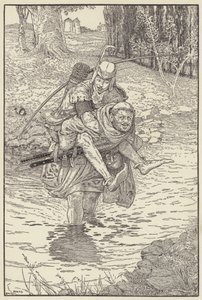 Munken tog Robin på ryggen av Louis John Rhead