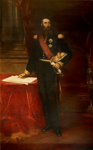 Porträtt av Leopold II 1835-1909, kung av belgarna, ca. 1870.