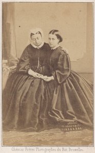 Drottning Victoria och hennes dotter av Louis Joseph Ghemar