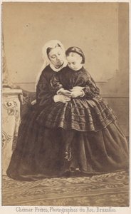 Königin Victoria und ihre Enkelin von Louis Joseph Ghemar