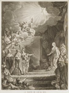 Kröningen av Ludvig XVI av Louis Joseph I Masquelier